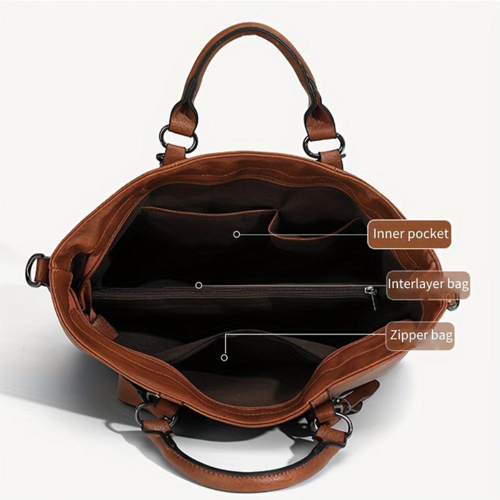 Charlotte™ – Klassisk vintage-tote med tidlös elegans