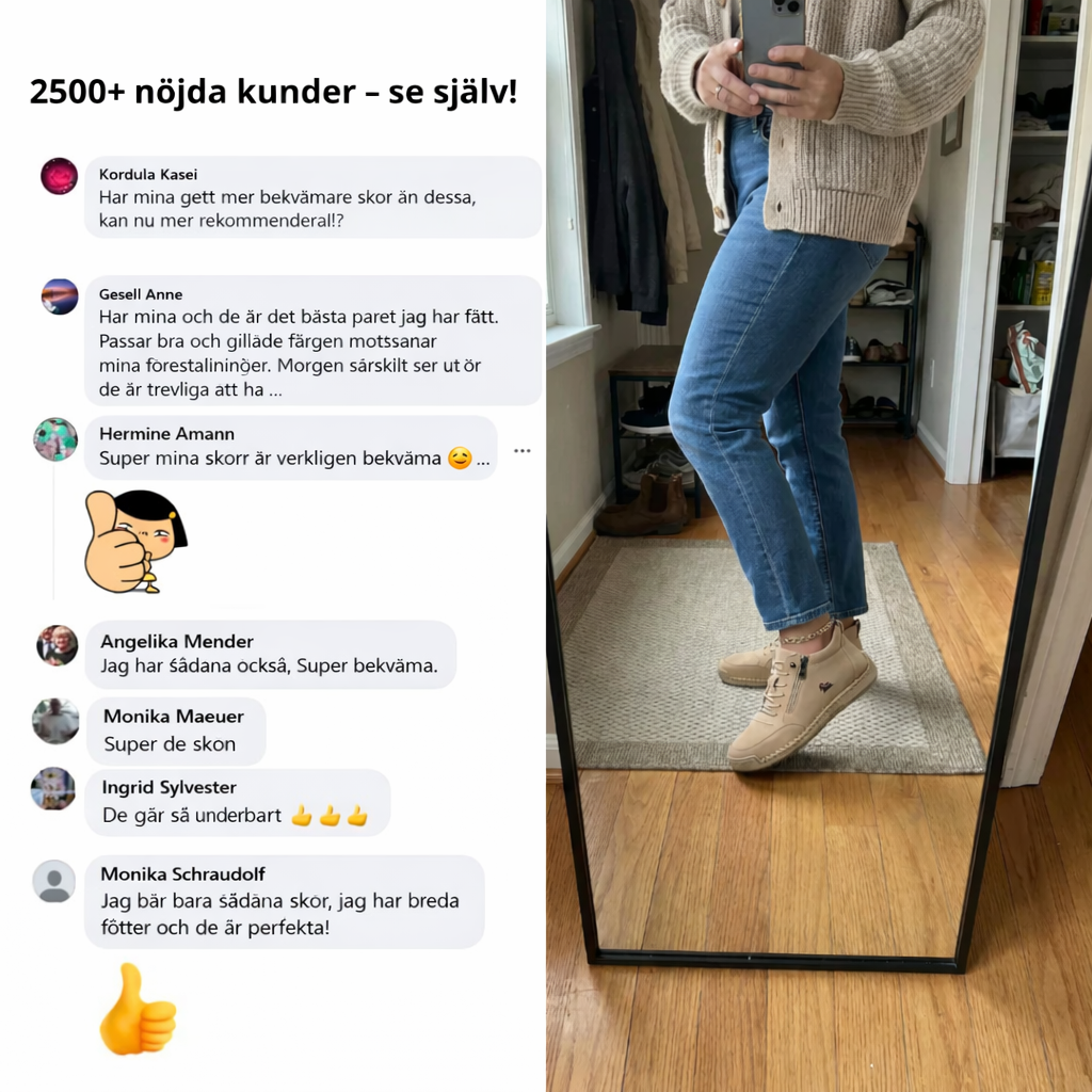Mila – Bekväma ortopediska sneakers + dragkedja