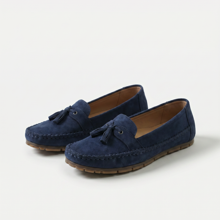 Nadine - klassiska loafers med tofsdetalj